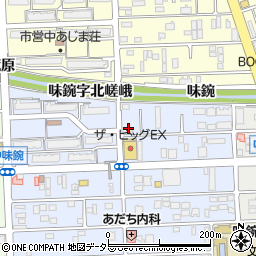 愛知県名古屋市北区中味鋺3丁目601周辺の地図