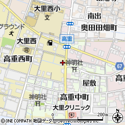 愛知県稲沢市高重西町148周辺の地図