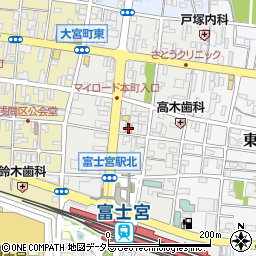 セブンイレブン富士宮中央町店周辺の地図