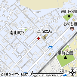 愛知県瀬戸市南山町周辺の地図