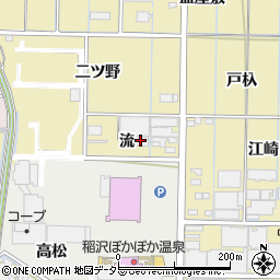 愛知県稲沢市北島町（流）周辺の地図