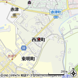 愛知県瀬戸市西窯町周辺の地図