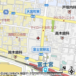 酒菜の隠れ家 月あかり 富士宮店 HANARE周辺の地図