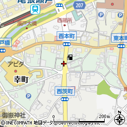 愛知県瀬戸市銀杏木町周辺の地図