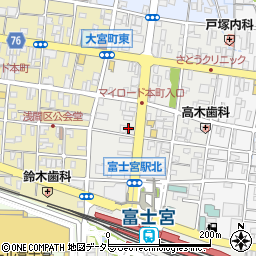 月あかり 富士宮店周辺の地図