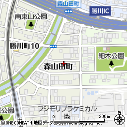 愛知県春日井市森山田町33周辺の地図