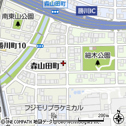 愛知県春日井市森山田町35周辺の地図