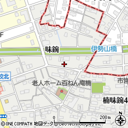 愛知県名古屋市北区楠味鋺3丁目2425周辺の地図