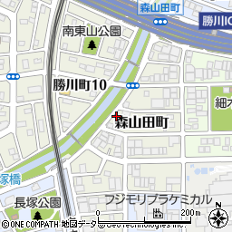 愛知県春日井市森山田町29周辺の地図