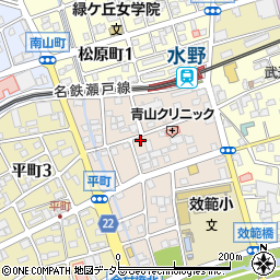 愛知県瀬戸市效範町2丁目周辺の地図