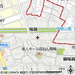 愛知県名古屋市北区楠味鋺3丁目2427周辺の地図