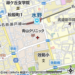 愛知県瀬戸市效範町2丁目6周辺の地図