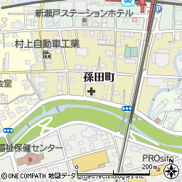 愛知県瀬戸市孫田町78周辺の地図