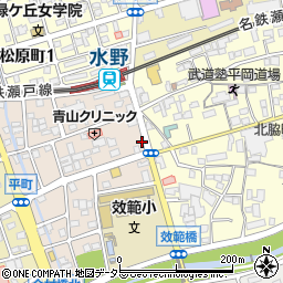 愛知県瀬戸市效範町2丁目2周辺の地図