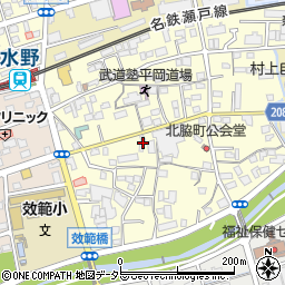 愛知県瀬戸市北脇町154-1周辺の地図