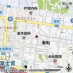 中日新聞富士宮専売店中西新聞店周辺の地図