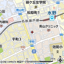 愛知県瀬戸市效範町2丁目60周辺の地図