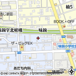 愛知県名古屋市北区中味鋺3丁目624-2周辺の地図