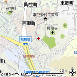 愛知県瀬戸市仲郷町13周辺の地図