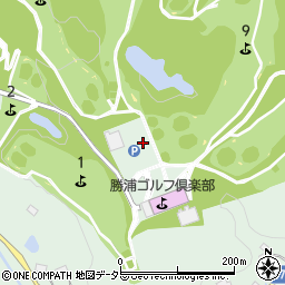 勝浦ゴルフ倶楽部　三日月亭周辺の地図