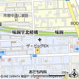 愛知県名古屋市北区中味鋺3丁目611周辺の地図