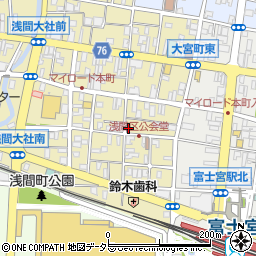 静岡県富士宮市大宮町14-15周辺の地図