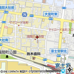静岡県富士宮市大宮町14-12周辺の地図