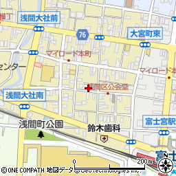 静岡県富士宮市大宮町15-10周辺の地図