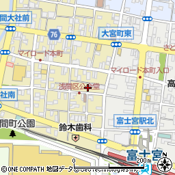 静岡県富士宮市大宮町14周辺の地図