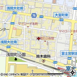 静岡県富士宮市大宮町15-9周辺の地図