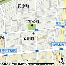 愛知県名古屋市西区宝地町186周辺の地図
