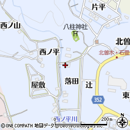 愛知県豊田市北曽木町宮前周辺の地図