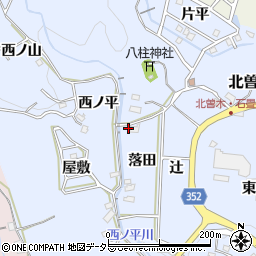 愛知県豊田市北曽木町（宮前）周辺の地図