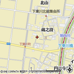 愛知県愛西市下東川町蔵之段32周辺の地図