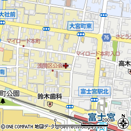 静岡県富士宮市大宮町14-10周辺の地図