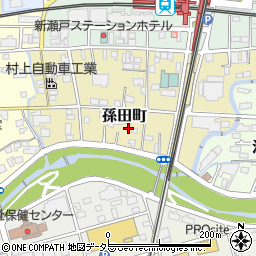 愛知県瀬戸市孫田町76周辺の地図