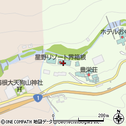 星野リゾート界箱根周辺の地図