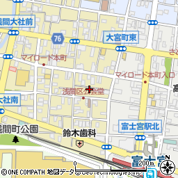 静岡県富士宮市大宮町14-3周辺の地図
