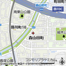 愛知県春日井市森山田町26周辺の地図
