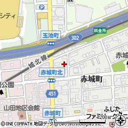 愛知県名古屋市西区赤城町141周辺の地図