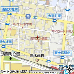 静岡県富士宮市大宮町14-14周辺の地図
