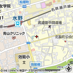 愛知県瀬戸市北脇町138周辺の地図