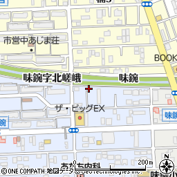 愛知県名古屋市北区中味鋺3丁目620周辺の地図
