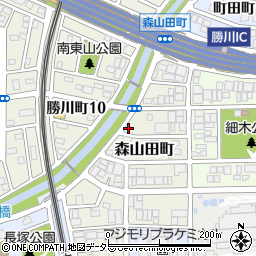 愛知県春日井市森山田町28周辺の地図