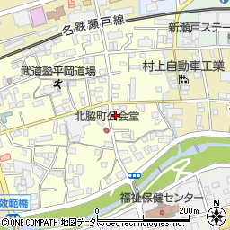 愛知県瀬戸市北脇町171周辺の地図