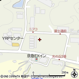 横須賀市　光の丘公園周辺の地図