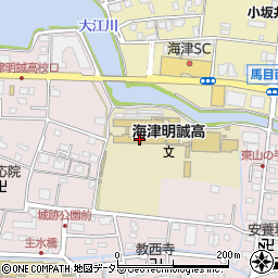 岐阜県立海津明誠高等学校周辺の地図