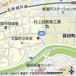 愛知県瀬戸市北脇町177周辺の地図