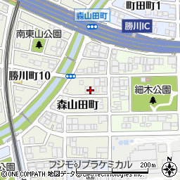 愛知県春日井市森山田町23周辺の地図