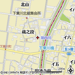 下東川橋周辺の地図